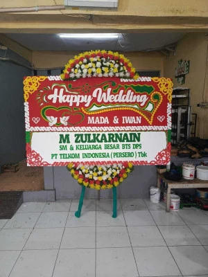 Papan Bunga di Gereja Immanuel Jakarta