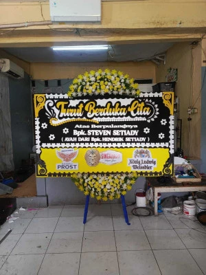 Papan Bunga di Gereja Immanuel Jakarta