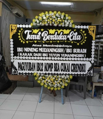 Papan Bunga di Gereja Immanuel Jakarta