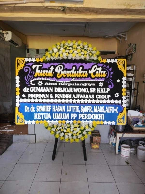Papan Bunga di Gereja Immanuel Jakarta